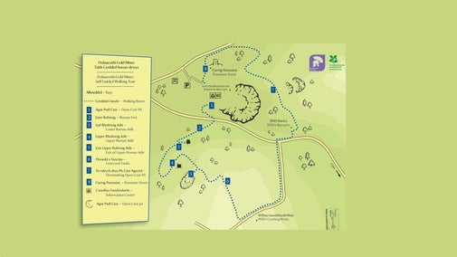 Romans in Carmarthenshire map